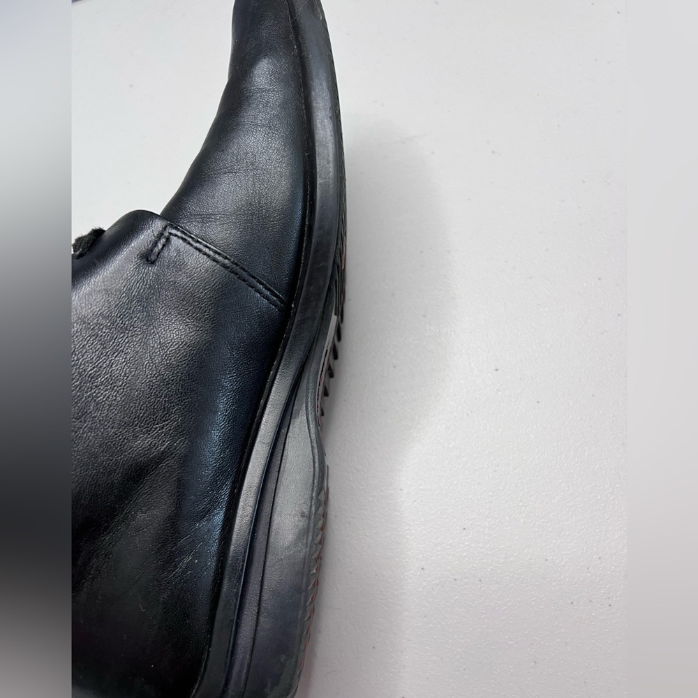 Rockport Grandma Lace Up Ankle Booties Black Leather Size 7 1/2 M - Picture 7 of 9